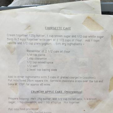 Courgette cake